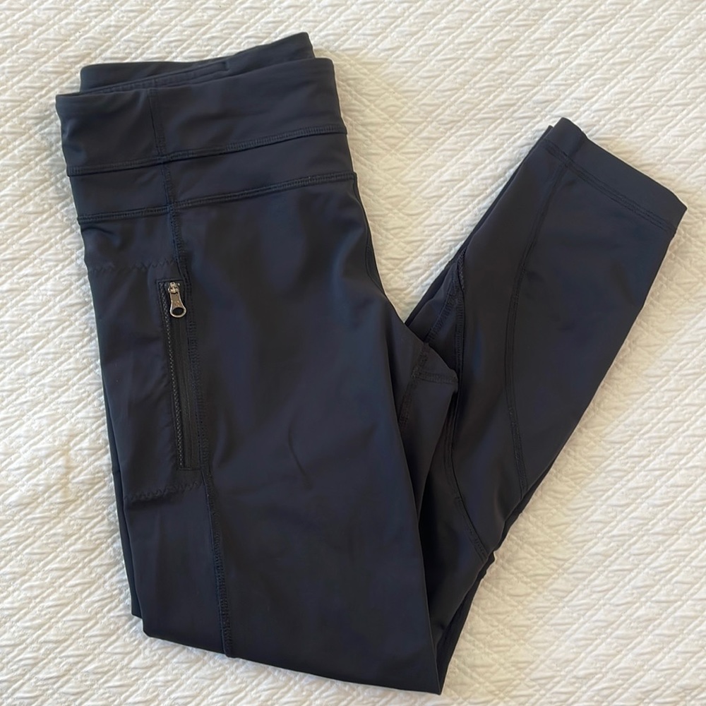Lululemon Black Zip-Pocket Leggings